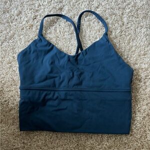 Teal Athletic Crop Top